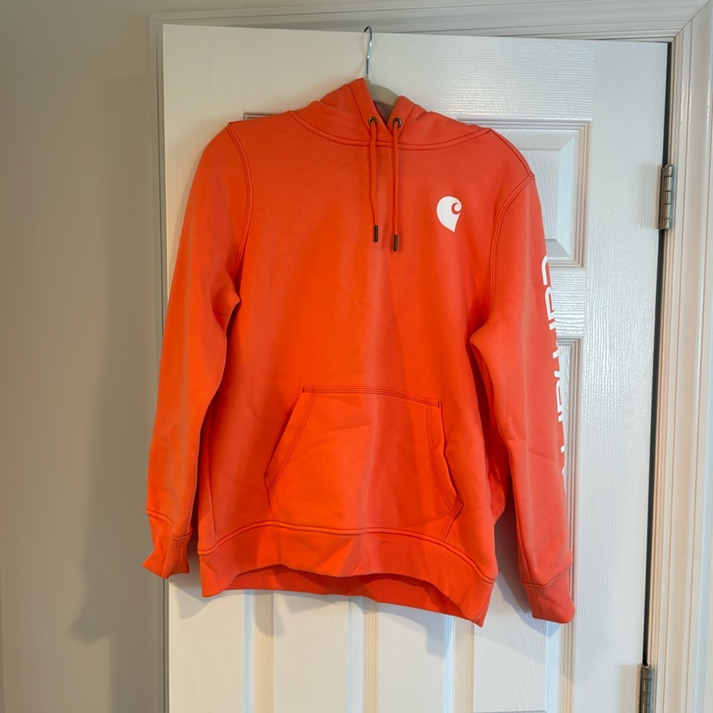 Carhart sweatshirt salmon color relaxed fit